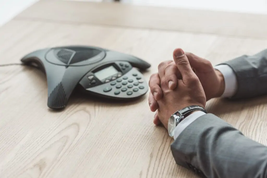 businessman on phone call