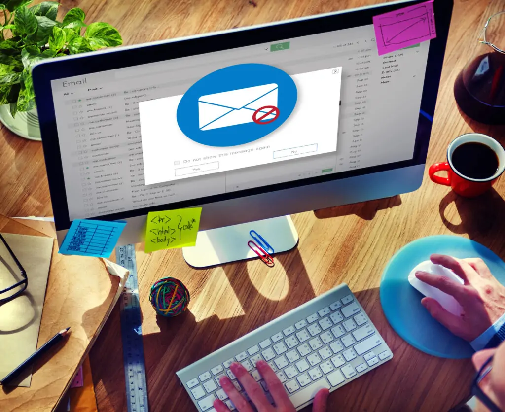 desktop emailing at work