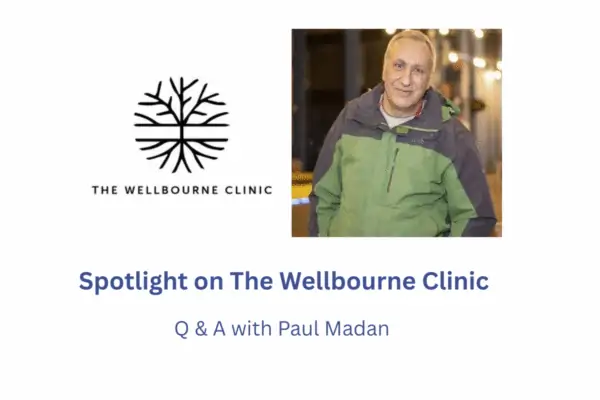wellbourne clinic logo, with paul madan and blog title text