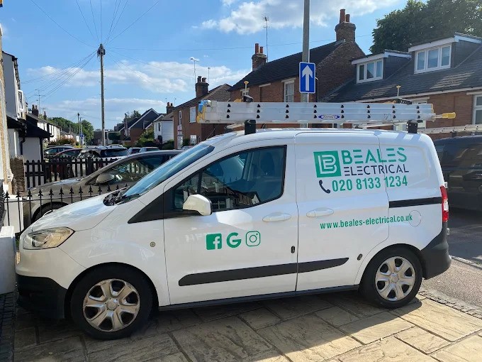 beales electrical van on driveway