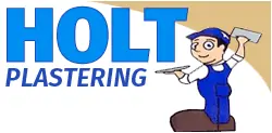 a man plastering with holt plastering text