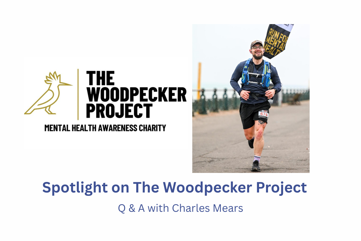 Featured Image of Charles Mears running with his logo