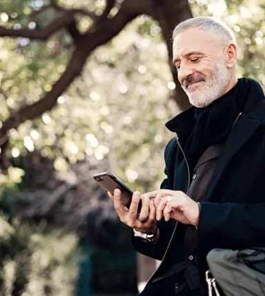 Small business owner staying on top of decisions while away from the desk