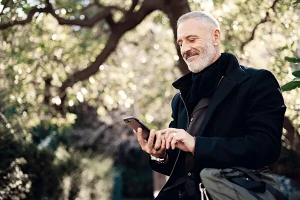 Small business owner staying on top of decisions while away from the desk