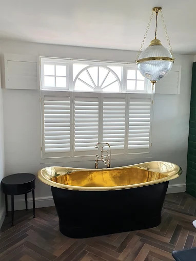 shutters in a bathroom