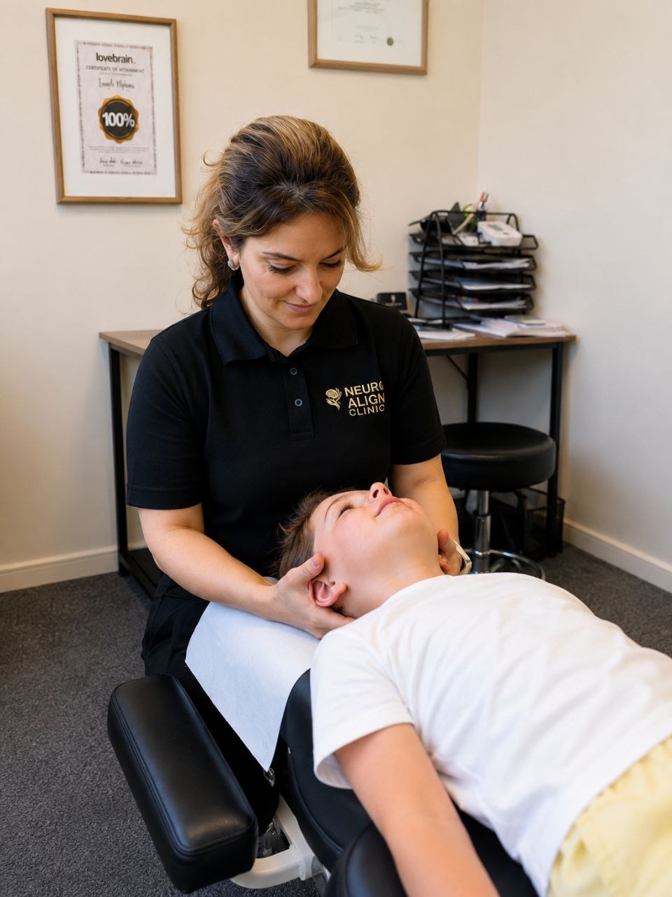 Sara performing treatment